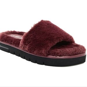 Elodie Chill Faux Fur Slide Sandal